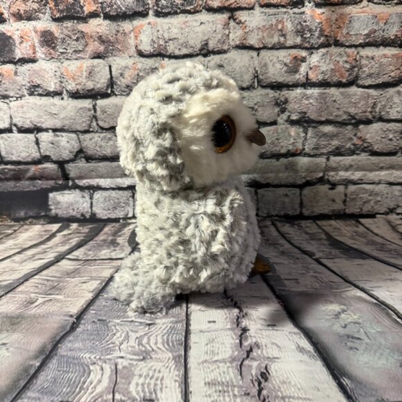 TY Beanie Boos - OWLETTE the OWL (Glitter Eyes) (Medium 9 inch) - 2017 - Retired - Picture 5 of 13